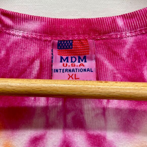 VTG Tie Dye Tank Top XL Womens Tank Top Cotton  XL Tie Dye Tank Top USA MDM XL - Picture 2 of 7